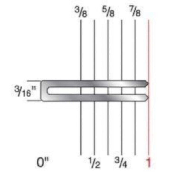 10348 Staple  3/16  19GA  1  Galvanized  Duofast  (5000/BX)