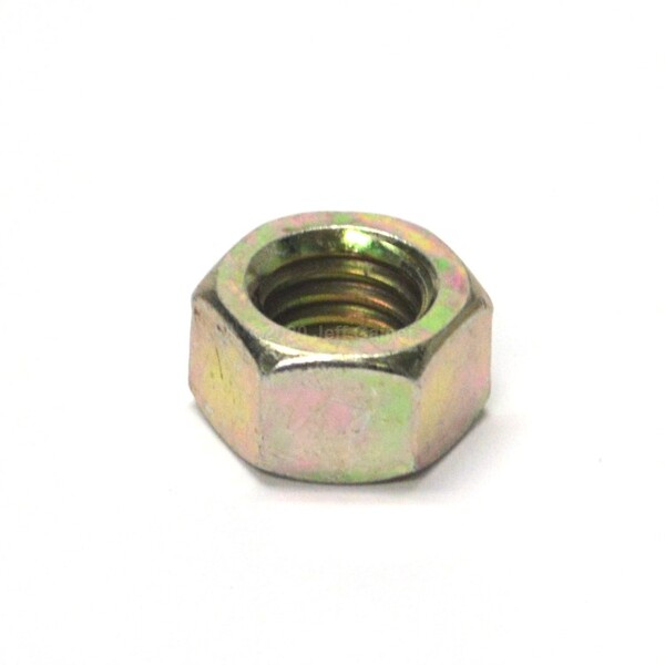 C821 Finished Hex Nut 1 1/4-7  Grade 8 Yellow Zinc Plated
