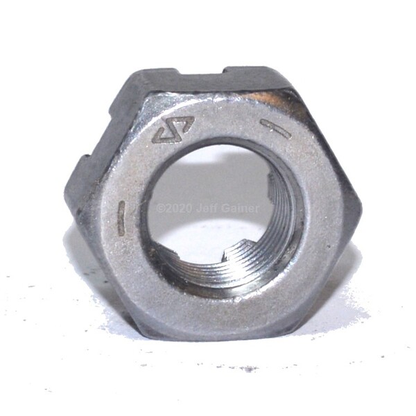 SSLC320 Slotted Hex Nut 1 1/8-7  Type 304 Stainless Steel