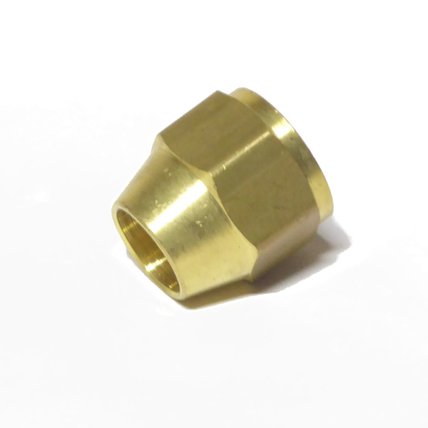 11106 SAE 45° Flare Nut 3/8 Brass