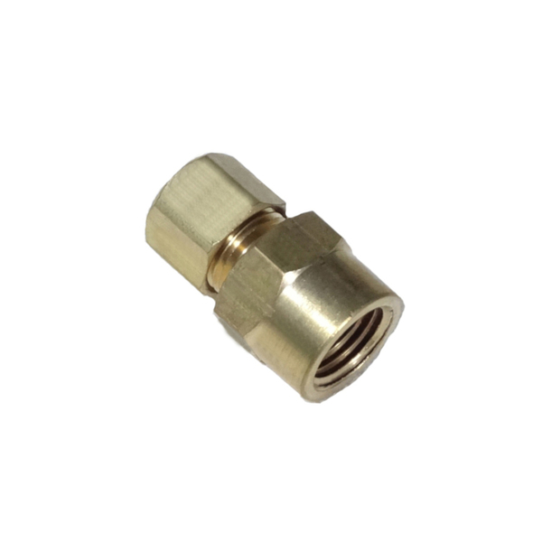 6654 Compression 5/16 X 1/4 Female Connector  Brass