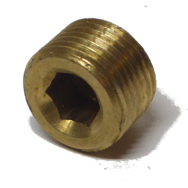 BSPP210 Socket Pipe Plug 1/4-18 NPT  Brass