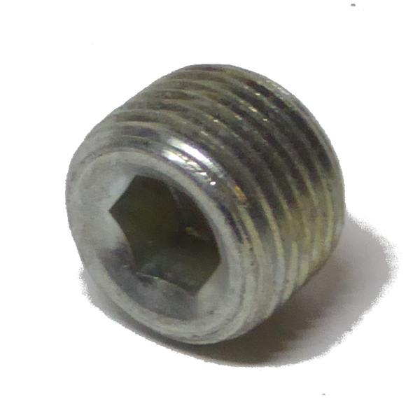 SPPZ12 Socket Pipe Plug 3/8-18 NPT  Steel Zinc Plated