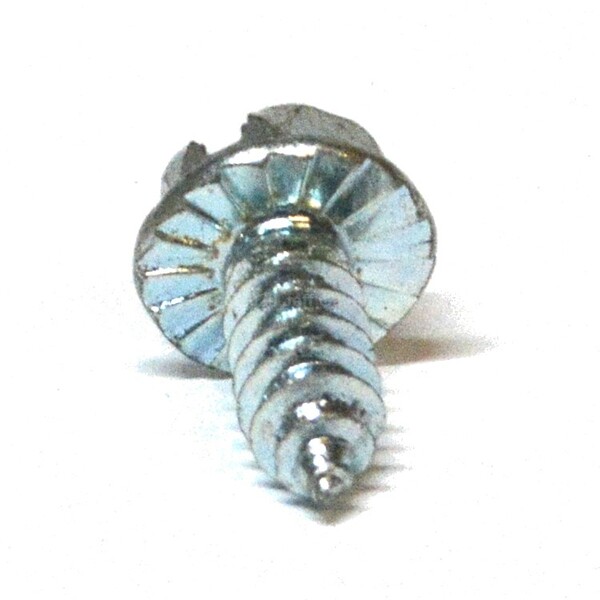 HMS291-S Hex Washer Head Slotted Sheet Metal Screw Type AB #10 X 3/4  Zinc Plated W/ Serrations