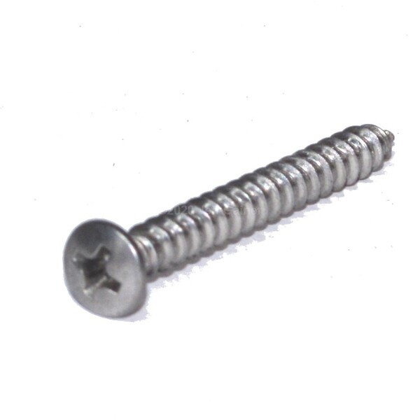 SOMS714 Oval Head Phillips Sheet Metal Screw #8 X 1  Type 304 Stainless Steel