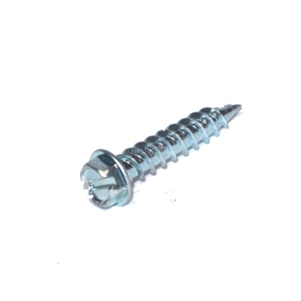 SPH210 Hex Washer Head Slotted Sheet Metal Screw Self Piercing #8 X 1/2  Zinc Plated