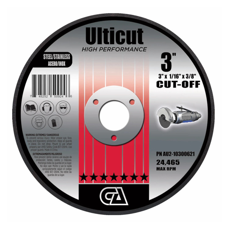 Cut Off Wheel 3 X 1/16   T1/41 3/8 Arbor  Aluminum Oxide