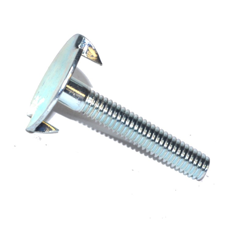 EBCF106 Elevator Bolt 1/4-20 X 1 1/2  Grade 2 Zinc Plated Fanaged