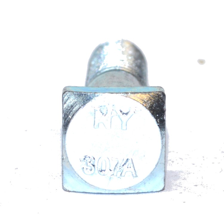 QC140 Square Head 5/16-18 X 2 1/2  Grade 2 Zinc Plated