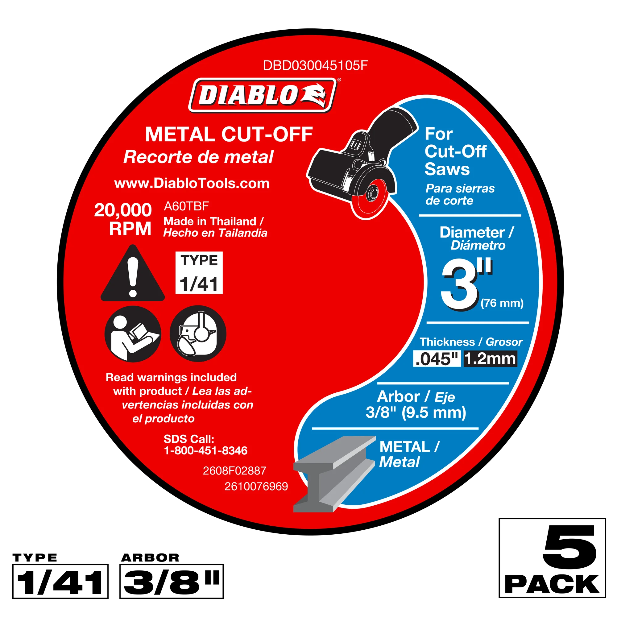 Grinding Wheel 3  Diablo (5-PK)