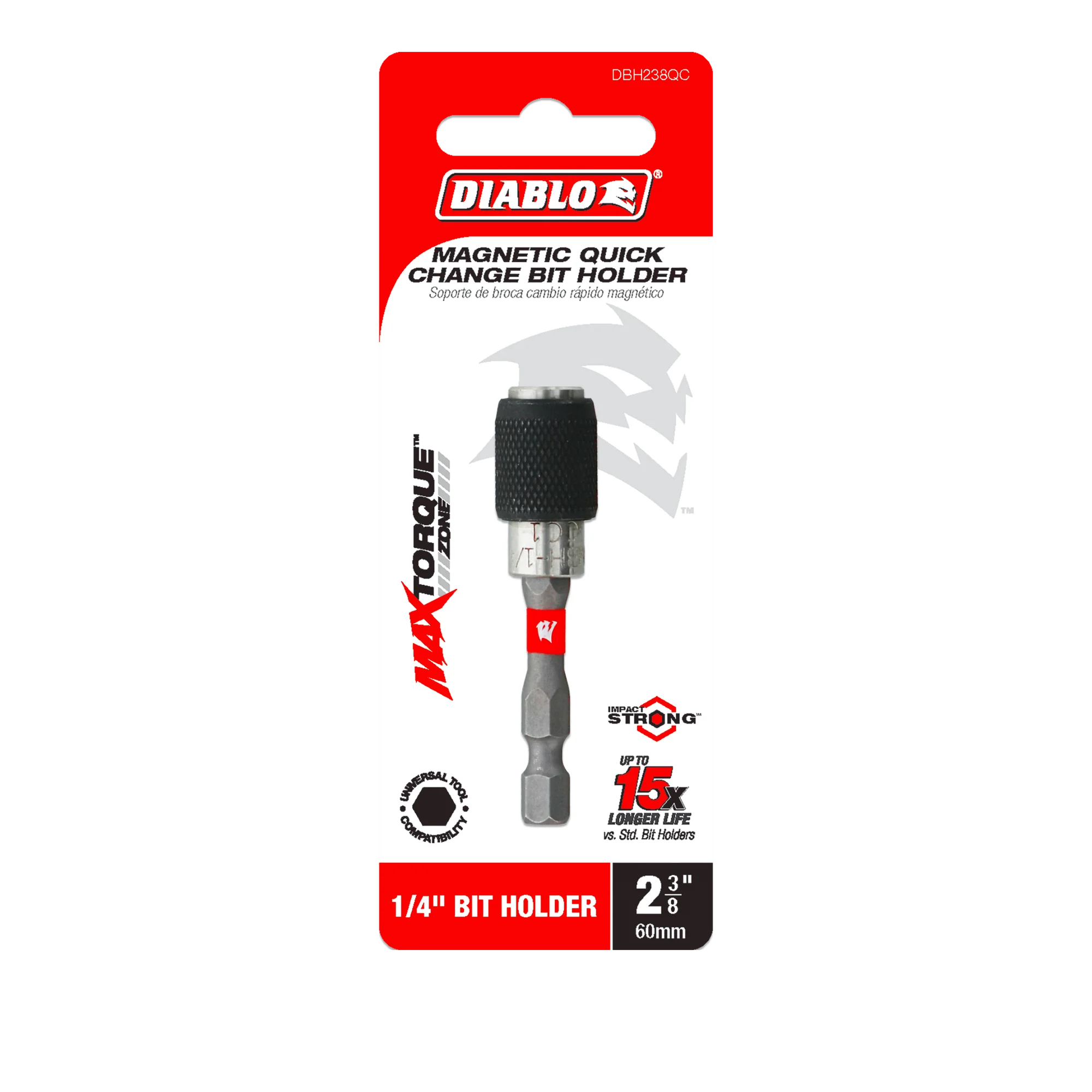 DBH238QCB Bit Holder Quick-Change Magnetic x 2 3/8  Diablo®