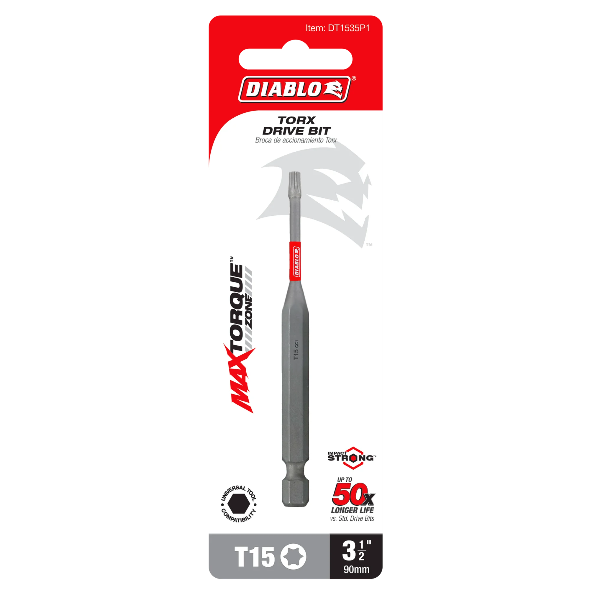 DT1535B Torx Bit T15 x 3 1/2  Diablo®