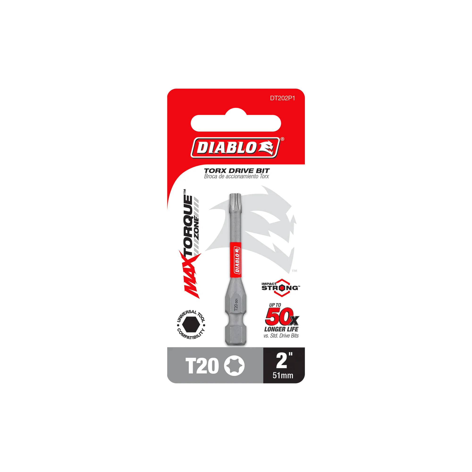 DT202B Torx Bit T20 x 2  Diablo®