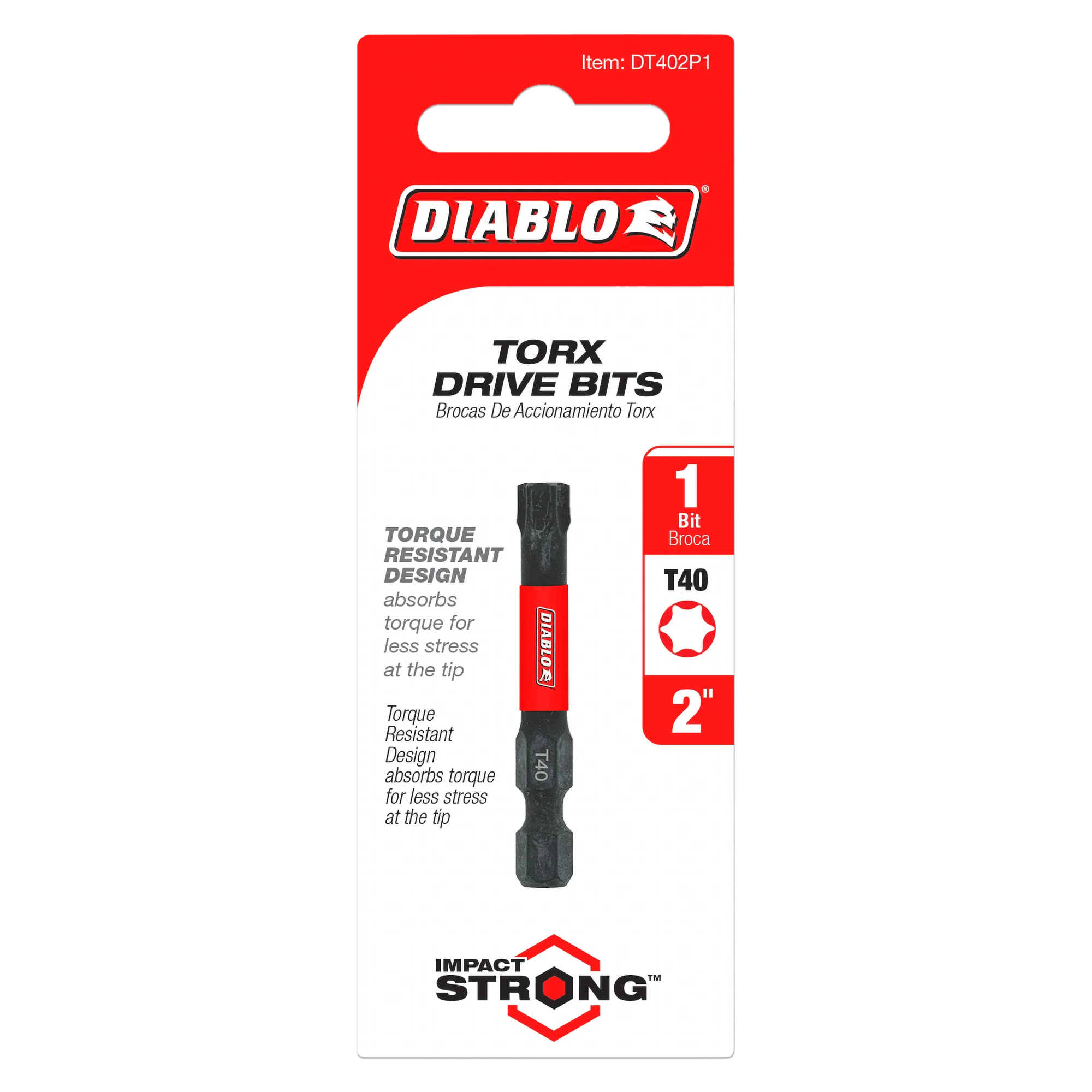 DT402B Torx Bit T40 x 2  Diablo®