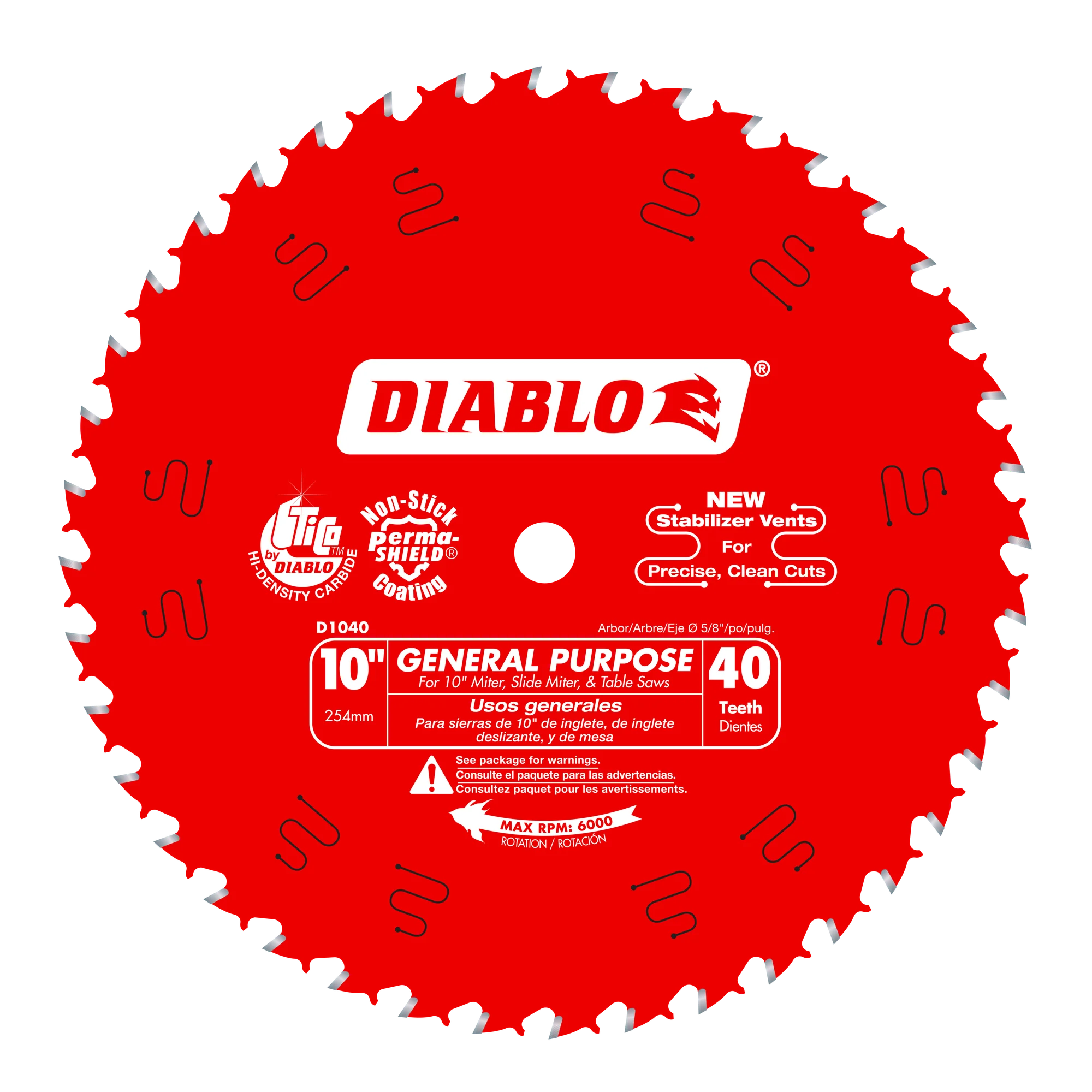 Blade 10 x 40 Tooth Wood  Diablo®