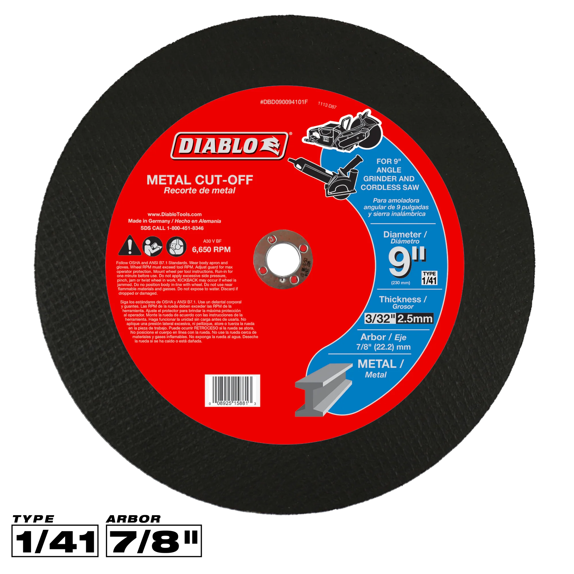 Cut-Off Disc 9  Diablo®