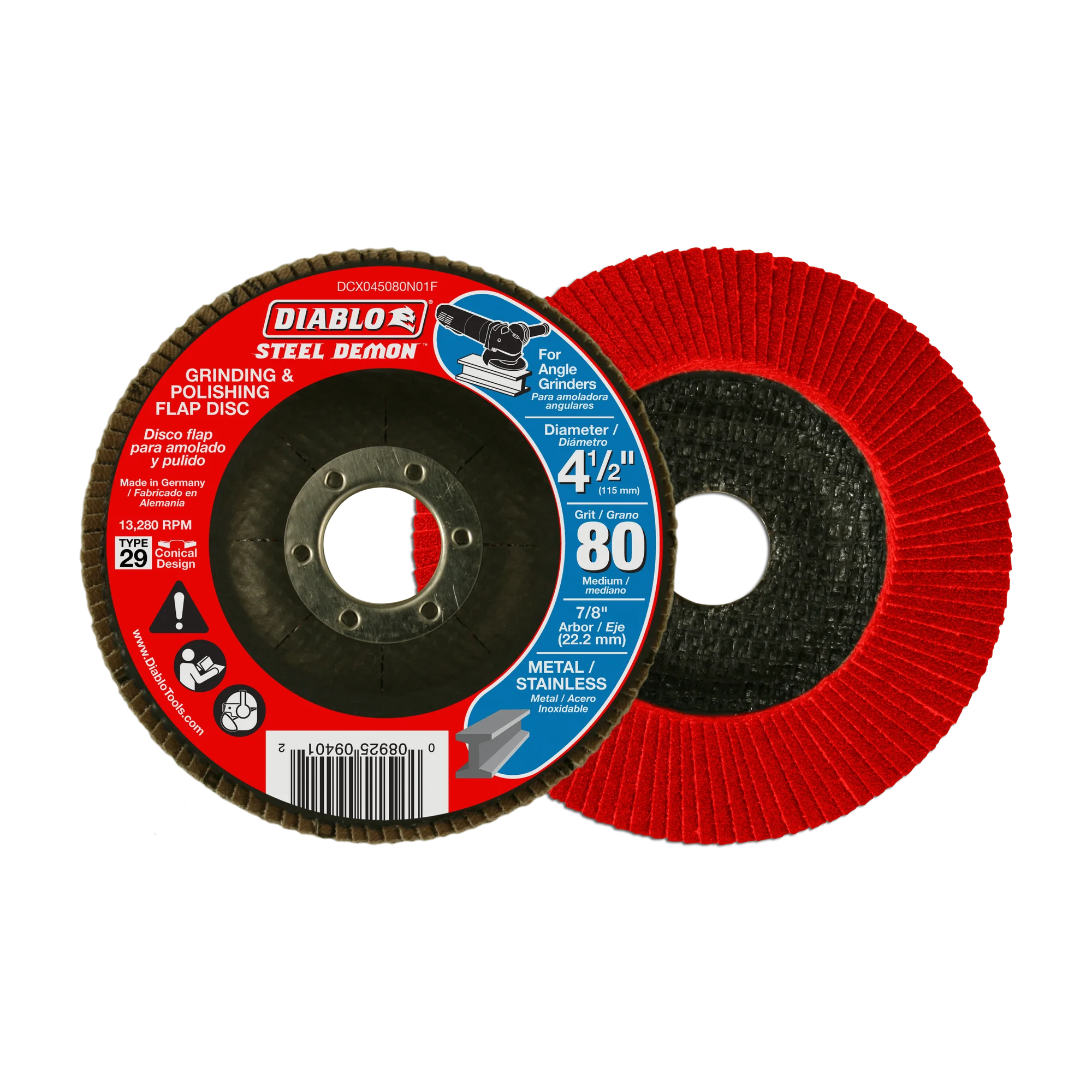 Flap Disc 4 1/2 80 Grit Type 29  Diablo®