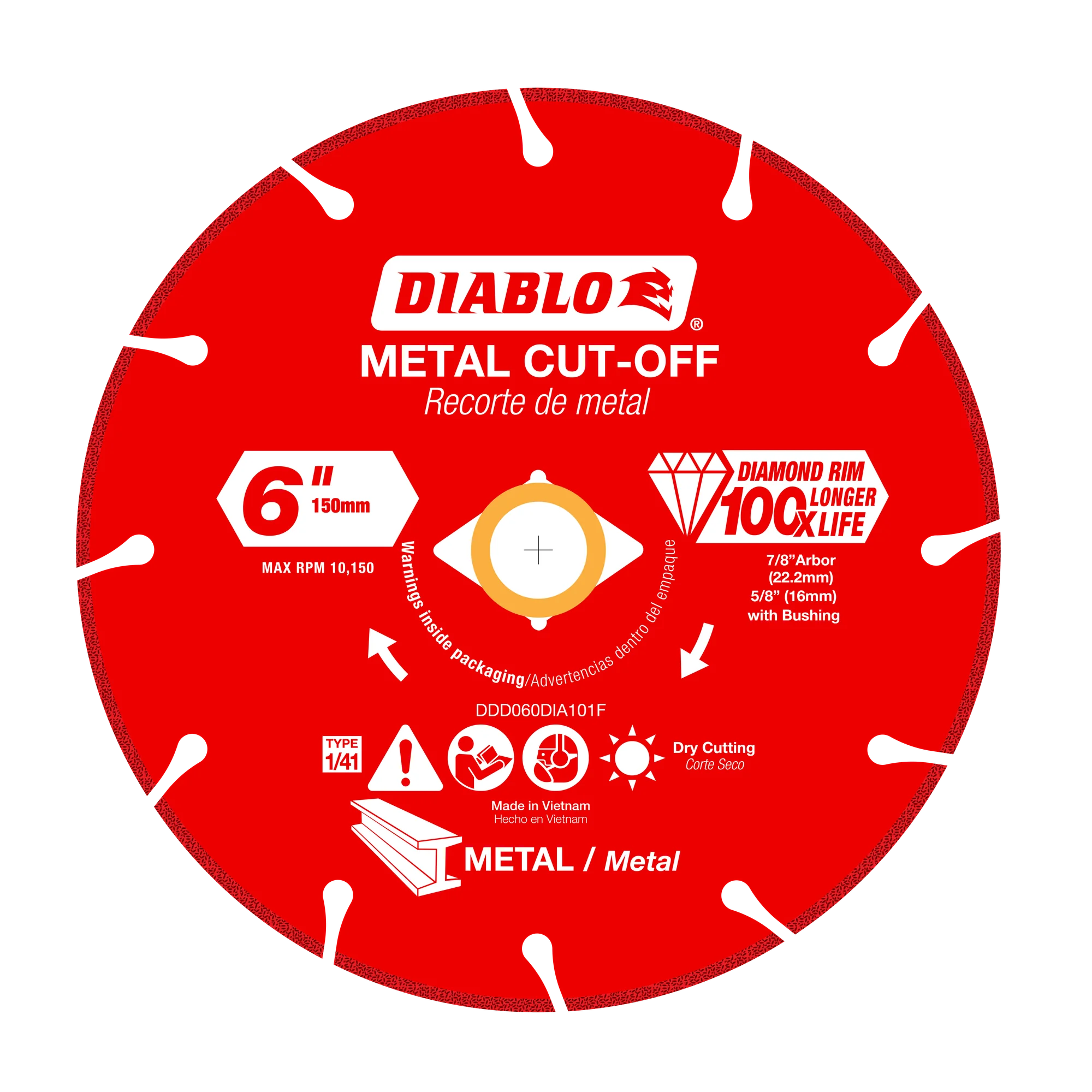 Cut Off Disc 6 Diamond Metal  Diablo®