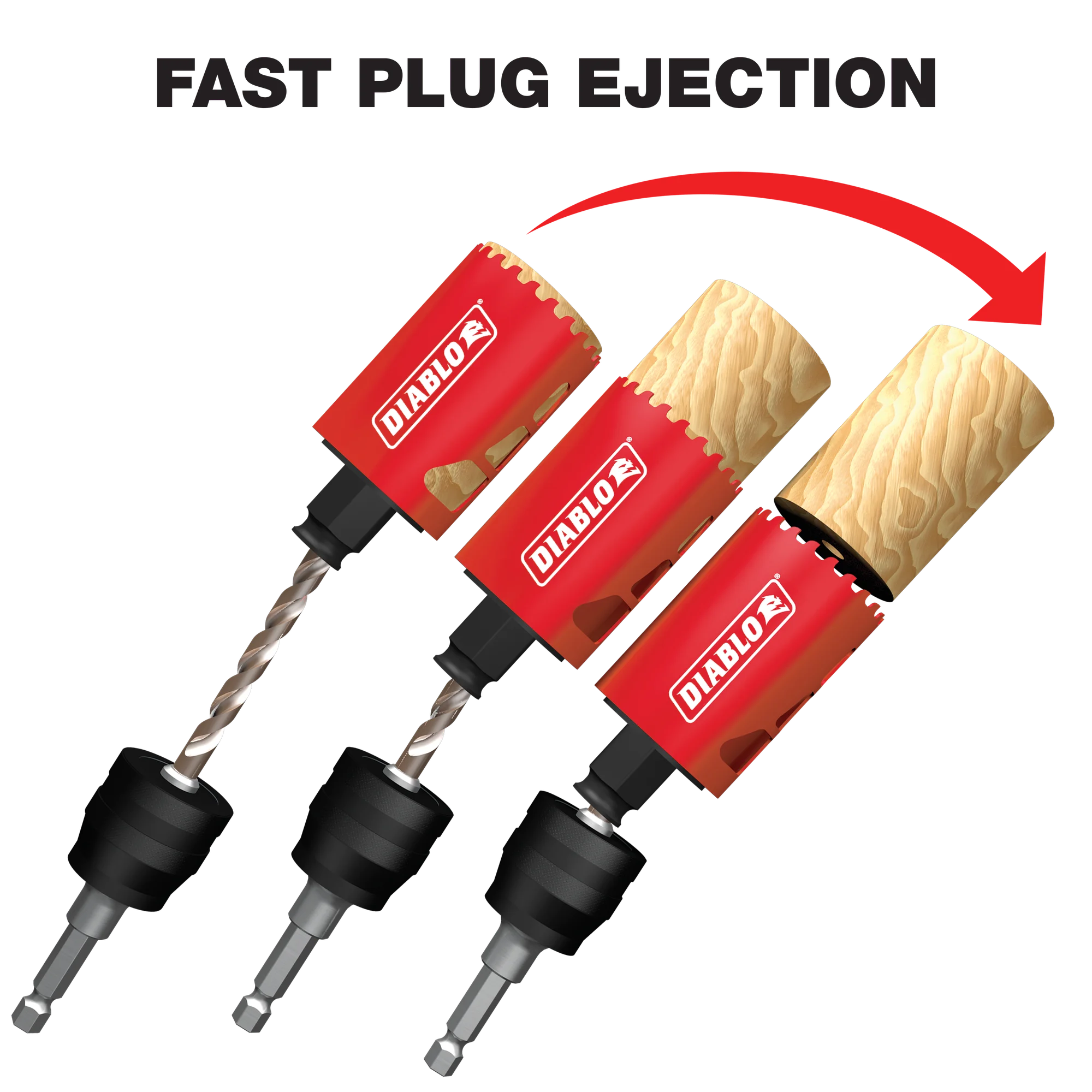 DHSAR375 Hole Saw Mandrel System 3/8 Snap-Lock Plus  Diablo