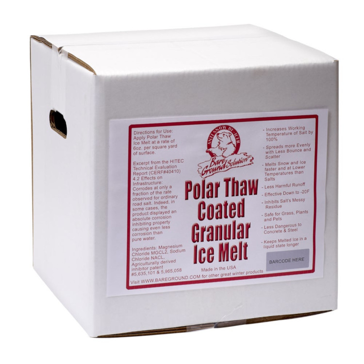 Bare Ground Granular Ice Melt, Premium Blend, 40 lb Box