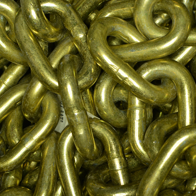 Transport Chain 3/8 Grade 70 Yellow Zinc Plated