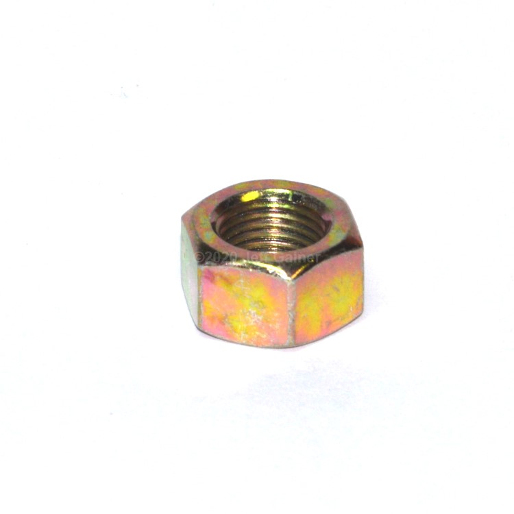 Finished Hex Nut 1/4-28  Grade 8 Yellow Zinc Plated