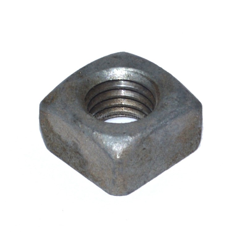 Square Nut 1/2-13  Grade 2 Zinc Plated
