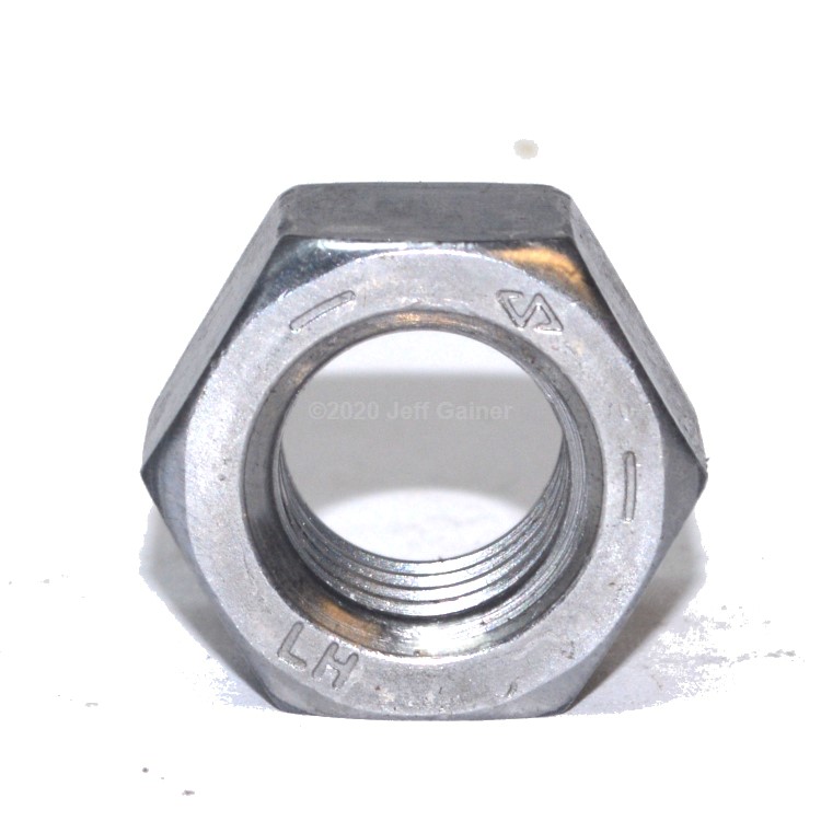LHC0221 Finished Hex Nut 1 1/4-7  Grade 5 Plain Left Hand Thread