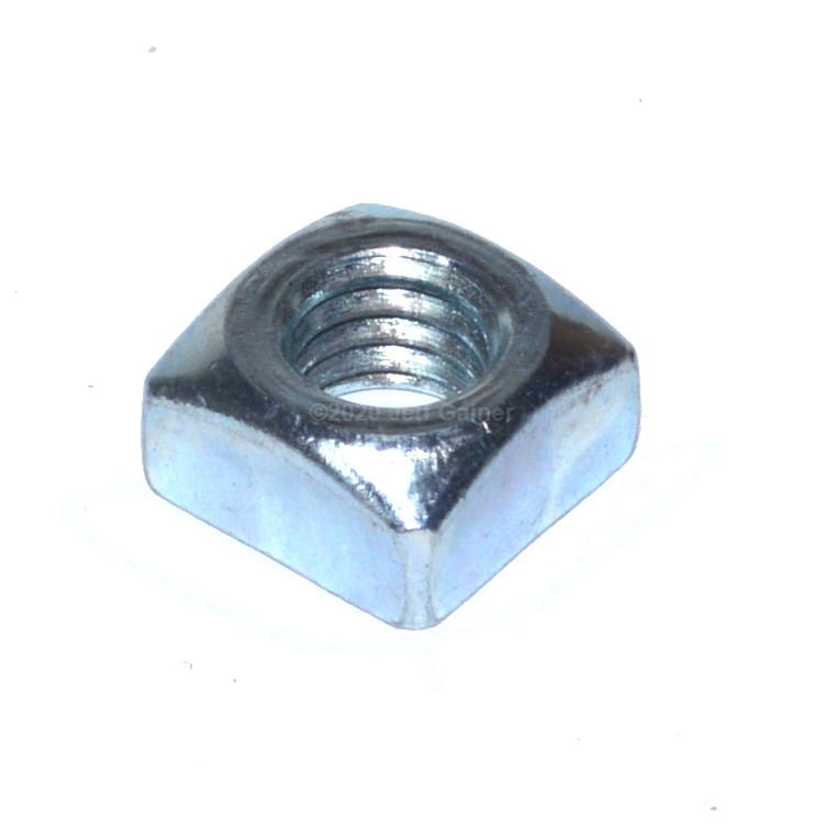 Square Nut 1/4-20  Grade 2 Zinc Plated