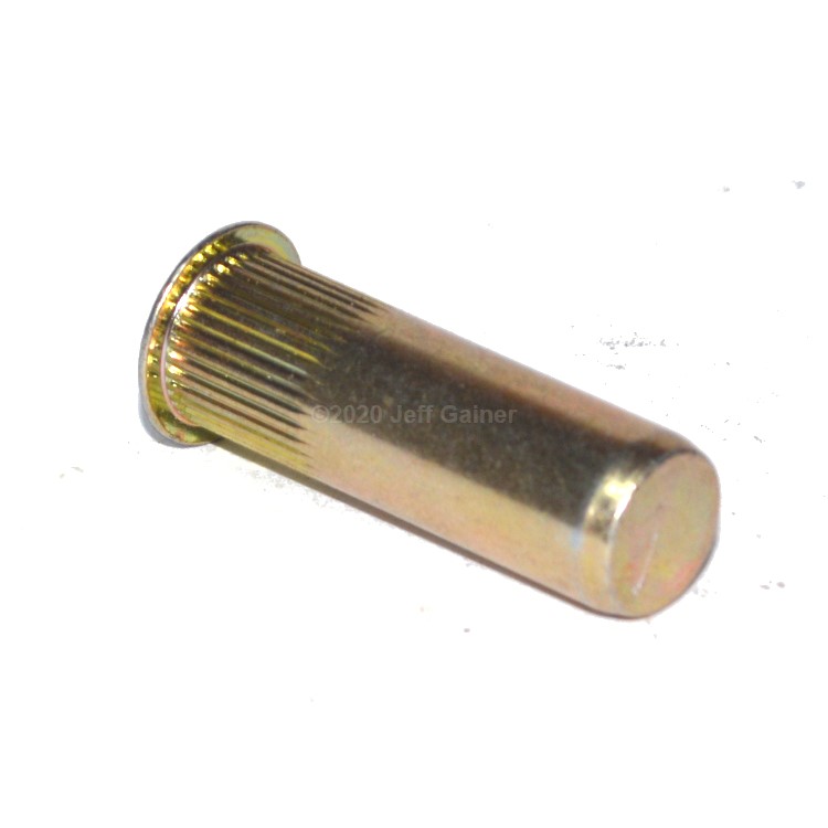 RNC210LB Rivet Nut 1/4-20  Yellow Zinc Plated