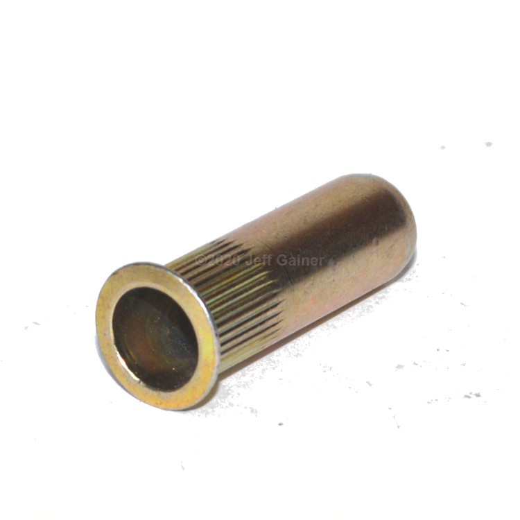 RNC210LB Rivet Nut 1/4-20  Yellow Zinc Plated