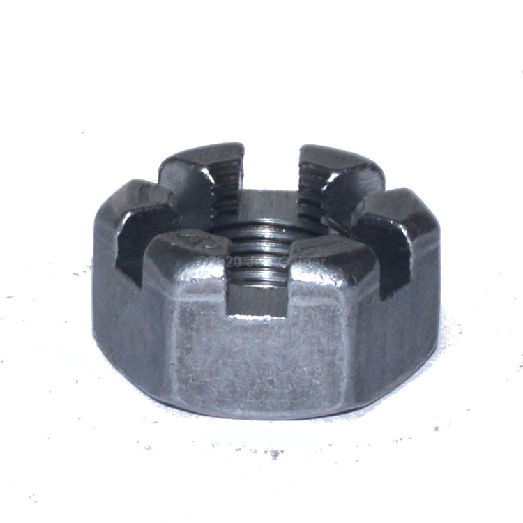 Slotted Hex Nut 5/8-18  Grade 2 Plain