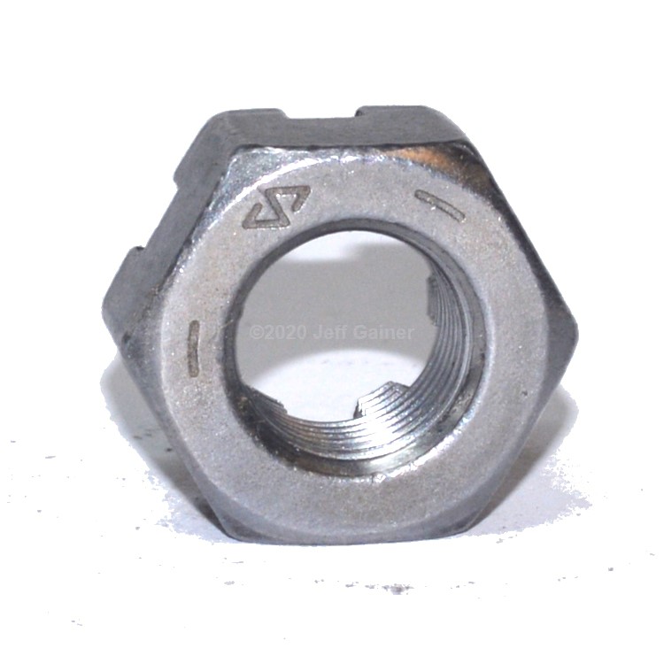 SSLC318 Slotted Hex Nut 7/8-9  Type 304 Stainless Steel