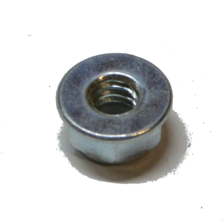 FLNC210 Flange Nylock Nut 1/4-20  Grade 2 Zinc Plated