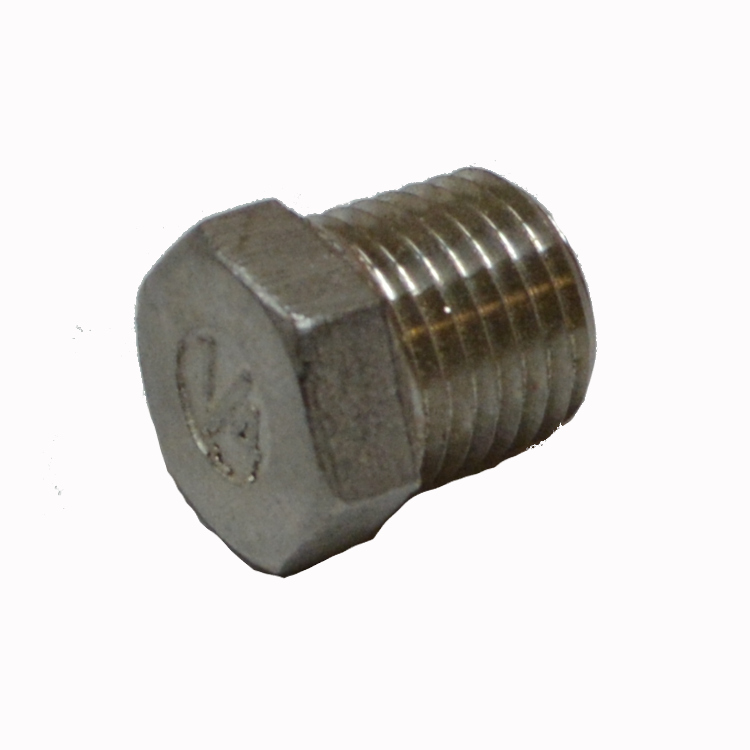 Pipe Hex Head Plug 1/4  304 304 S/S