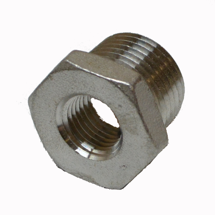 Pipe Hex Bushing 1/4 X 1/8  Type 304 Stainless Steel
