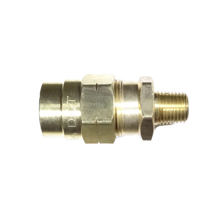 Fitting ABN Hose Connector 7/8 X 1/2 X 3/8 MPT  Brass