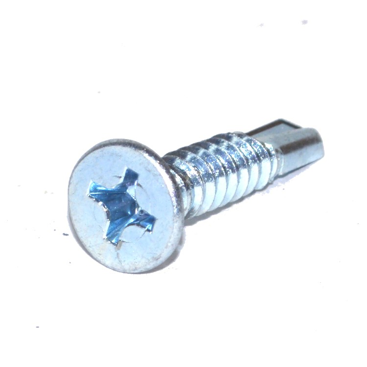 Flat Head Phillips Drive Self Drilling Screw #8 X 3/4 Zinc Plated
