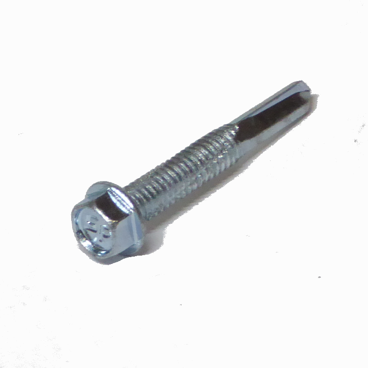 Hex Washer Head Self Drilling Screw TEK 5 #12 X 7/8 Zinc Plated
