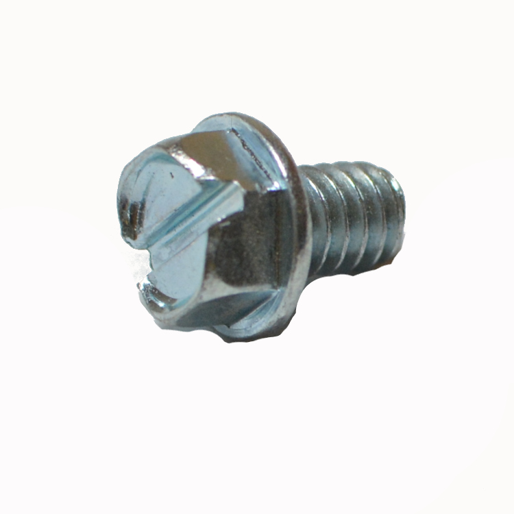 Hex Washer Head Machine Screw 1/4-20 X 3/8  Zinc Plated
