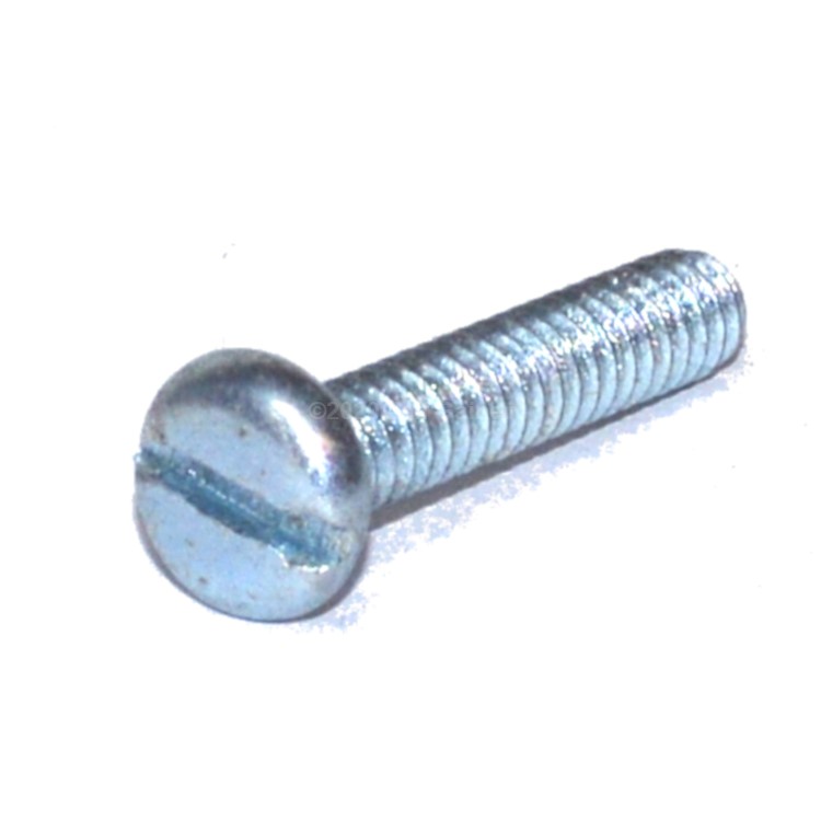 Pan Head Slotted Machine Screw M3-0.50 X 5  Zinc Plated
