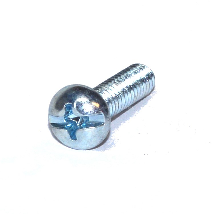 Round Head Combination Drive Machine Screw #8-32 X 1 1/4  Zinc Plated