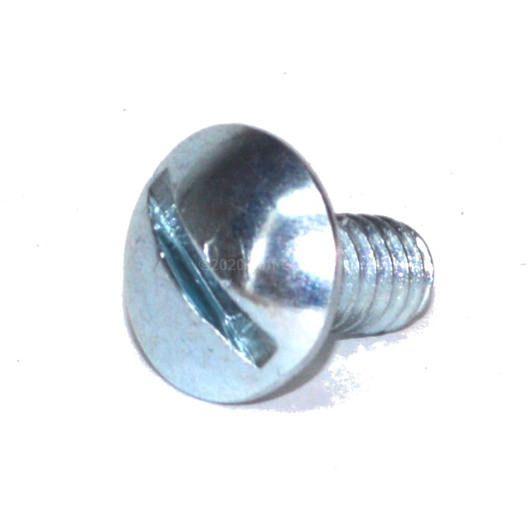 Truss Head Slotted Machine Screw #10-24 X 3  Zinc Plated