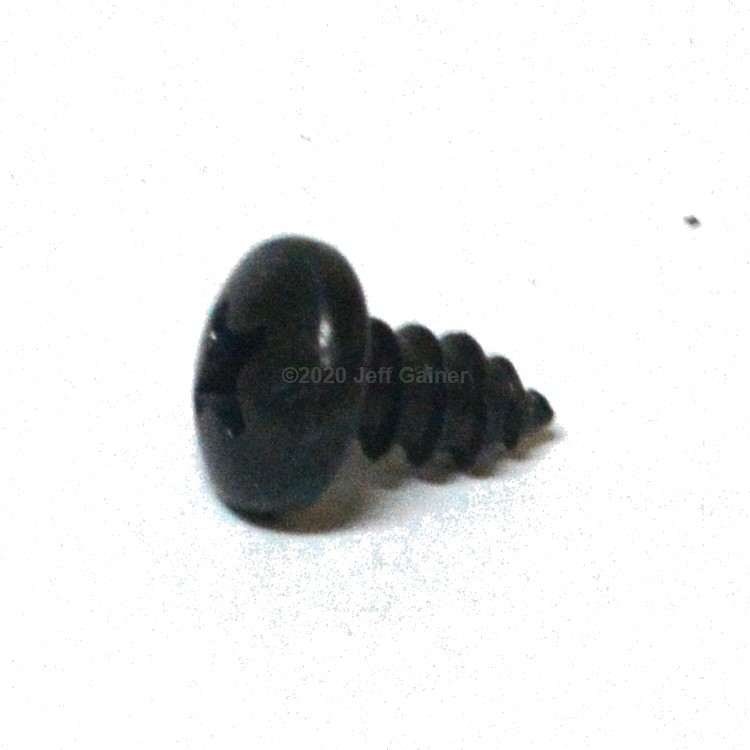 Pan Head Phillips Sheet Metal Screw Type AB #10 X 3/8 Black Zinc