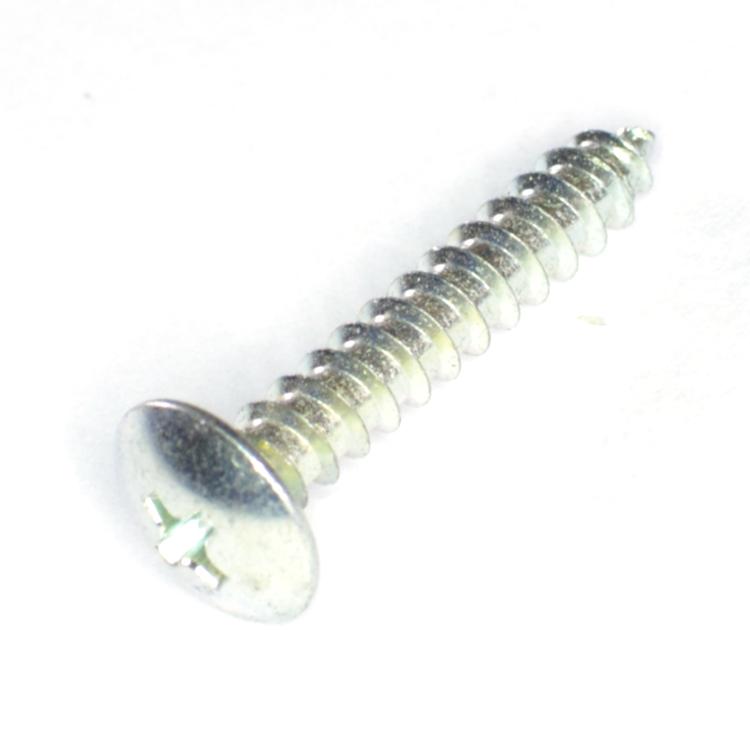 Round Head Phillips  #8 X 1  Zinc Plated