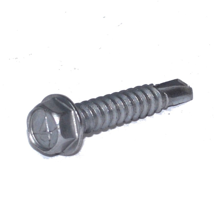 Hex Washer Head Self Drilling Screw  #10  X 3/4  Type 410 Stainless Steel