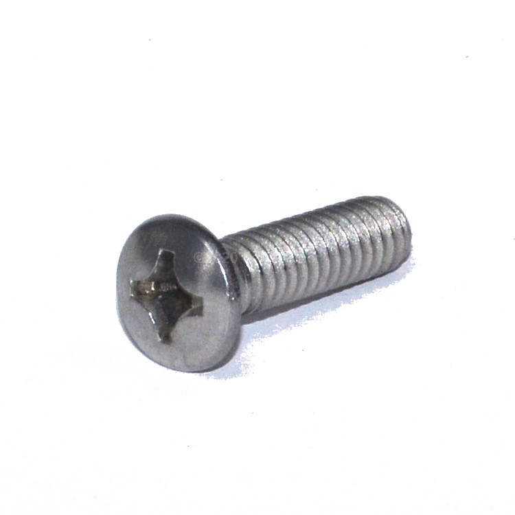 Oval Head Machine Screw #10-24 X 2  Type 304 Stainless Steel