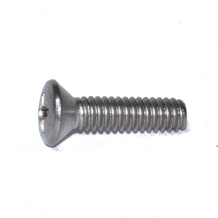SOMP819 Oval Head Phillips Machine Screw #10-32 X 1/2  Type 304 Stainless Steel