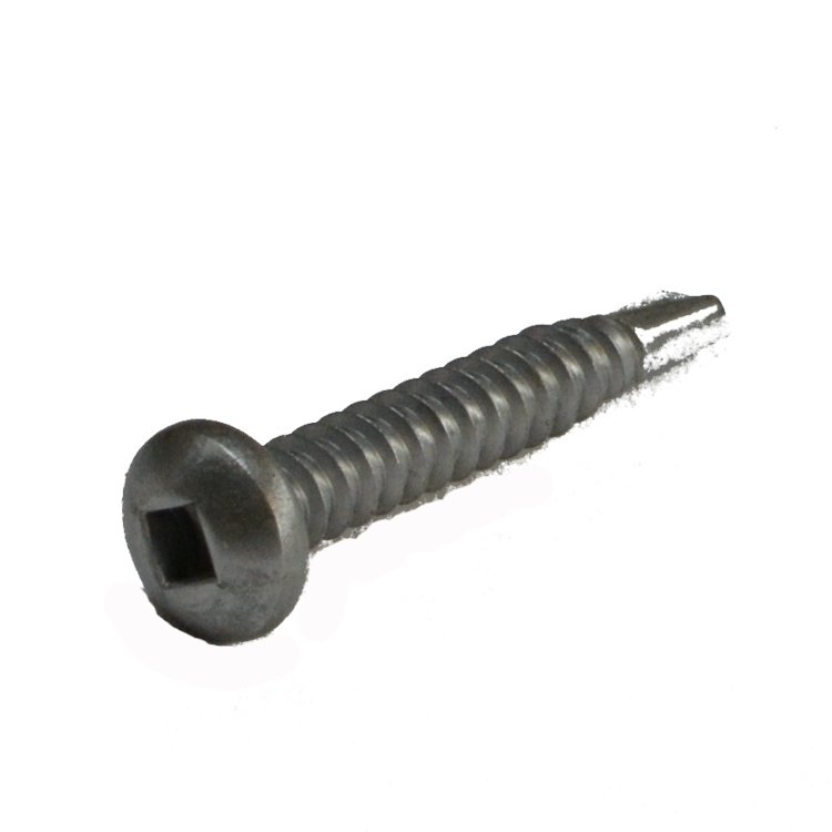 Pan Head Square Drive Self Drilling Screw #14 X 3/4 Type 410 Stainless Steel