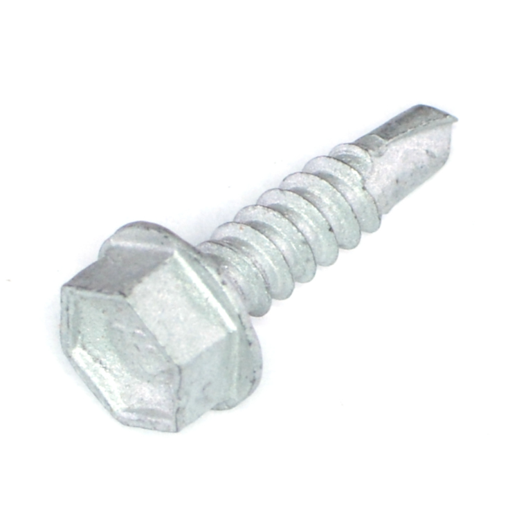 Hex Washer Head Self Drilling Screw #10 X 1/2 Zinc Plated
